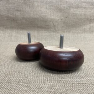 Polished Bun Feet [mahogany]